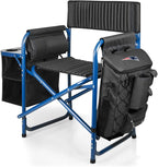 Picnic TIME NFL Unisex-Adult NFL Fusion Camping Chair with Side Table and Soft Cooler, Beach Chair for Adults, Lawn Chair