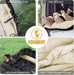 Double Sleeping Bag for Adults Cold Weather Queen Size 2 Person Waterproof Sleeping Bag, Perfect for Couples Family Camping or RV Traveling & Bedding