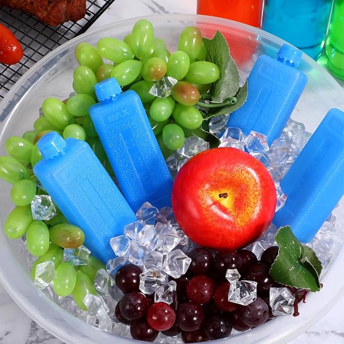 Angoily Reusable Ice Packs for Fan Air Cooler Portable Ac Ice Packs 4.53X1.57X1.18 Inches Cooling Blocks for Evaporative Air Conditioner and Camping Cooler Accessories