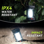 AlpsWolf Camping Lantern Rechargeable, 1000LM 4000mAh Rechargeable Lanterns 4 Light Modes LED Lantern for Camping, Hiking, Power Outages, Emergencies (2Pack-Black)