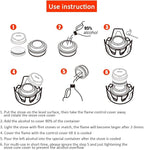 Portable Outdoor Mini Alcohol Stove Burner Ultralight Camping Cookware Set for Outdoor Camping, Hiking, Backpacking, Picnic