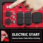 PowerSmart 5000W Portable Inverter Generator, Gas Powered Quiet with Electric Start & CO Alarm, 223cc Engine Eco-Mode Small Generator for Home Backup, Camping and RV Ready