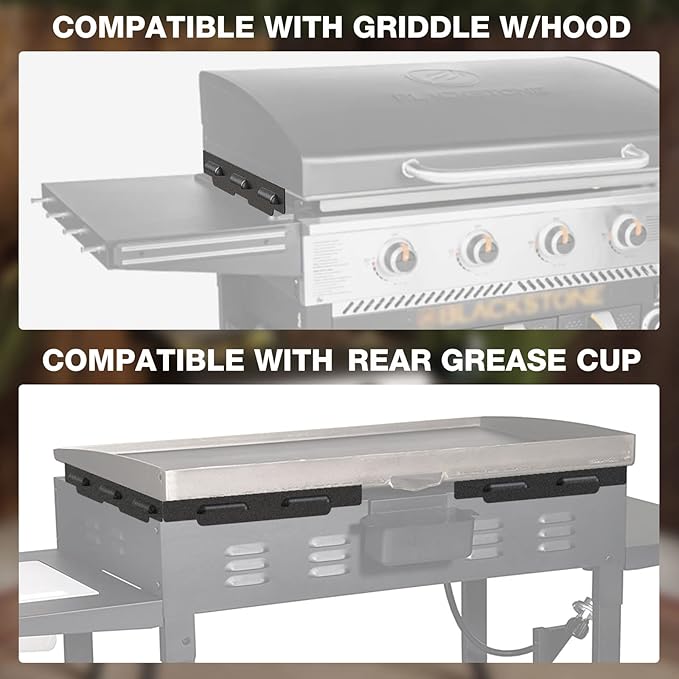 Upgraded Wind Guards for Blackstone 36” Griddle, Blackstone Griddle Accessories Fit for Black stone Grill, 5015 Magnetic Stainless Steel Wind Screens Protect Flame Hold Heat, Compatible with Hood