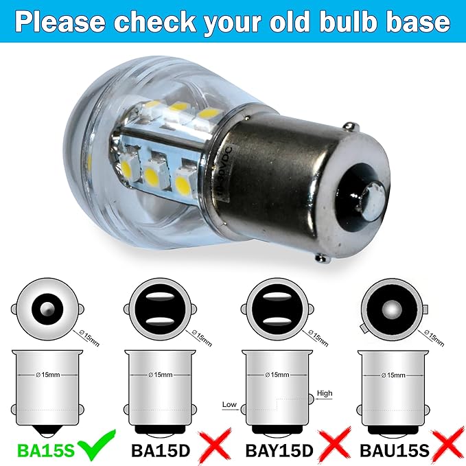 HQRP 2-Pack Headlight LED Bulb compatible with 925-0963 725-0963 1772001 725-0963P 725-0963 Ryobi 13AD678G034 13AN688G034, Yard Machines 13AC762F000 (2008) Lawn Tractor Headlamp