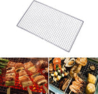 Stainless Steel BBQ Grill Grates Replacement, Mesh Wire Net, Cooking Rack for Outdoor Camping Barbecue (30x45cm/11.8x17.7in)