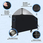 NEXCOVER 28 Inch Griddle Cover | for Blackstone 28 Inch 2 Burner Griddle Cooking Station | Waterproof Heavy Duty Gas Grill Cover | 600D Polyester Anti-UV Canvas Flat Top BBQ Cover with Support Pole.