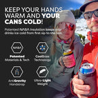 PHOOZY Insulated Can Cooler for Tall 24oz Cans with NASA-Inspired Technology - Patented Can Cooler That Keeps Drinks Cold 10x Longer - Lightweight for Outdoor Adventures - Black Camo