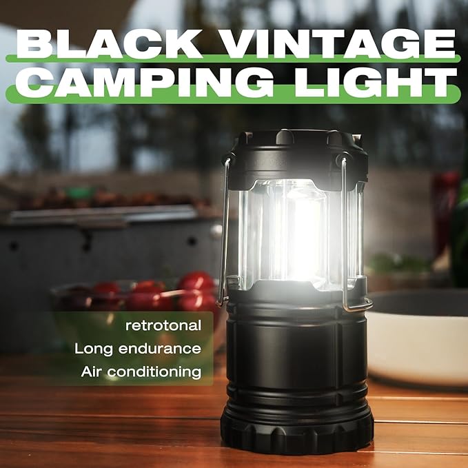 Lantern Collapsible Camping Light, Battery Operated Lanterns LED Super Bright for Power Outages Indoor Emergency Outdoor Camping Hiking Kit(LED- 6)