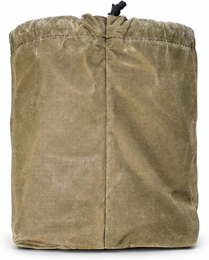 Camp Skillet Bag, Handmade Waxed Canvas Storage Bag for Steel and cast Iron cookware, Camping Gear, bushcraft Gear, Survival Gear