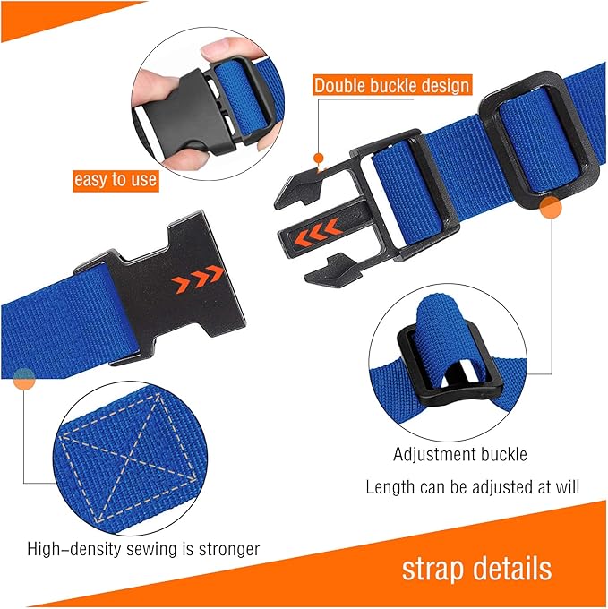 Premium Utility Straps with Quick Release Buckle Adjustable Short Nylon Tie Down Straps for Backpack Tactical Lashings Camping Gear Sleeping Bag Mattress Conveyor Belt Luggage