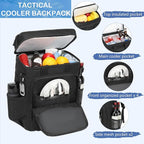 Tactical Cooler Backpack - 42 Cans Backpack Coolers Insulated Leak Proof for Men Adults, Soft Cooler Insulated Backpack for Lunch, Work, Camping, Hiking, Picnic, Beach & Travel