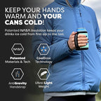 PHOOZY Insulated Can Cooler for 12oz Cans with NASA-Inspired Technology - Patented Koozie That Keeps Drinks Cold 10x Longer - Lightweight Beer Koozie for Outdoor Adventures - Mint