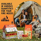 256 pcs Natural Fire Starters for Fireplace, Wood Stove, Charcoal Grill, BBQ, Fire Pit & Smoker – Wood Wool & Wax Rolls – Easy to Light, No Prep, No Mess