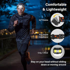 Headlamp Rechargeable, Ultra Bright LED Head Lamp Flashlight with White Red Light, 2 Pack Motion Sensor Waterproof Headlight, 8 Modes Lights for Camping Fishing Running