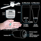 USB Mini LED Lanterns, 2 Pack Waterproof EDC Keychain LED Flashlight for Camping Rechargeable Battery Stick Light Maglite Hockey Dog Collar Flashlight for Nighttime Shift (2Pack White)