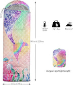 Kids Sleeping Bag for Boys Girls,3D Basketball Print-Lightweight Warm Portable Outdoor Indoor-Waterproof Cold Weather Resistant Sleeping Bag for Camping Hiking