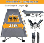 H&ZT Adults Patio Chaise with Mattress, Outdoors Portable Bed Frame for Adults