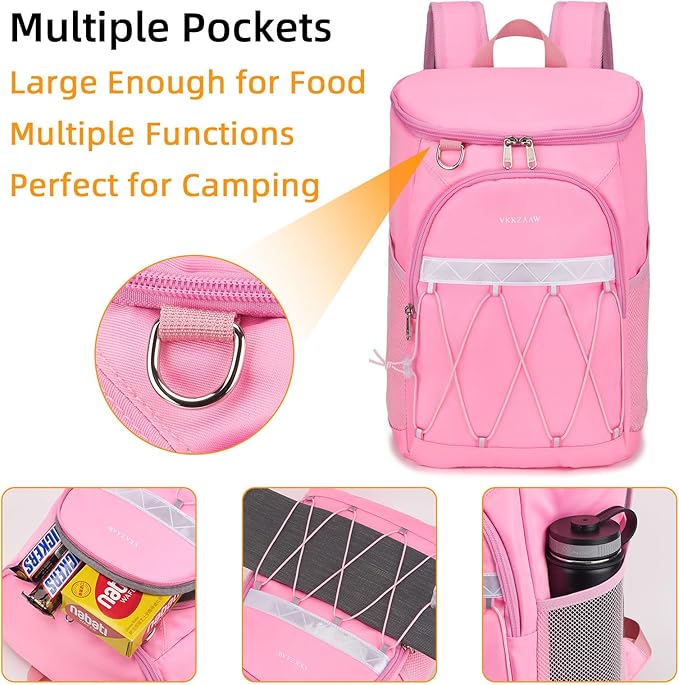 Backpack Cooler Backpack 26 Cans Insulated Leak Proof for Women Men Beach Camping Picnic Fishing Hiking Lunch Backpack Waterproof Cooler