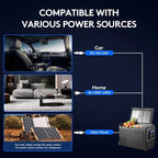 BODEGACOOLER 12 Volt Car Refrigerator, Car Fridge Protable Freezer WIFI APP Control, 50Quart (48L) RV Electric Cooler -4℉-68℉, 12/24V DC 100-240V AC for Outdoor, Truck, Van, Vehicles, Camping, Travel