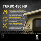 Turbo Heavy-Duty Camping Tent – Quick-Setup 4-Season Family Tent with Waterproof 150D Shell & Instant Frame – Choose Capacity (HD 300/HD 450) & Color