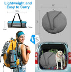 Gorich Beach Tent Sun Shelter with UPF50+ UV Protection for 1-2/3/4-5/6-7 Person, Lightweight & Portable Beach Shade Canopy with 2 Zippered Doors, Easy Setup Family Beach Umbrella