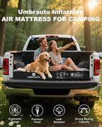 Umbrauto Inflatable Truck Bed Air Mattress for Full Size Short Truck Beds, 5.5-5.8ft, with Pump & Carry Bag. Perfect for Outdoor Adventures