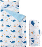 Bunnikins & Clover Toddler Nap Mat with Removable Pillow, Nap Mats for Preschool, Easy Clean Toddler Nap Pad for Kindergarten, Kids Sleeping Bag for Travel Camping