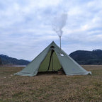 Tipi Hot Tent with Fire Retardant Stove Jack for Flue Pipes, 5~8 Person, Teepee Tents for Family Team Outdoor Backpacking Camping Hiking