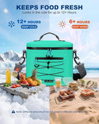 Cooler Bag, 7/16/30 Can Soft Sided Small Portable Insulated Cooling Pack, Everyday Lunch Cooler, Leakproof Ice Chest for Beach, Camping, Travel, Picnic