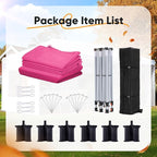 Quictent 10x20 Pop up Canopy with Sidewalls Easy up Canopy Tent Instant Shelter with Windows for Outdoor Event Party