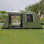 Outdoor Tents Sun Shelter 6-10 Persons Tents for Camping,2 Bedroom Family Tent Cabin Tent, Outdoor Picnic Tent,Waterproof, Portable with Carry Bag