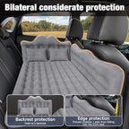 Back Seat Car Air Mattress: Inflatable SUV Car Camping Bed for Truck Van, Thickened Double-Sided Flocking Travel Car Sleeping Pad with Air Pump 2 Pillows