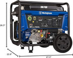 Westinghouse 9500 Peak Watt Home Backup Portable Generator, Remote Electric Start with Auto Choke, Transfer Switch Ready, Gas Powered, CO Sensor