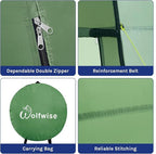 Wolfwise Pop Up Shower Tent, Portable Instant Changing Tent with Ventilation Window & Carry Bag, Privacy Bathroom Toilet for Beach, Camping & Outdoor, Width 47 ", Height 75 ", Green