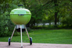 Weber Master-Touch Charcoal Grill, 22-Inch, Spring Green – Premium Outdoor BBQ Grill with Tuck-Away Lid Holder & One‑Touch™ Cleaning System, Porcelain‑Enameled Kettle