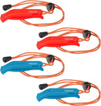 3/4 Pcs Emergency Whistle - Super Loud Survival Whistle with Lanyard for Safety Alert,Boating,Swimming,Kayaking,Hiking,Camping,Hunting,and Rescue Signaling