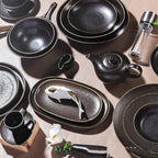 Porcelain Tableware Irregular European kiln Ceramic Dishes Middle Eastern Western Food Ceramic Set