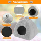 BWOGUE Guinea Pig House Bed Cozy Hamster Cave Large Hideout for Dwarf Rabbits Hedgehog Bearded Dragon Winter Nest Hamster Cage Accessories