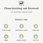 Superior Trading Oak Mini Fire Wood w/Fire Starter Pods, Winter Fireplace Starter, Wood Stove, USDA Cert 4-5” Kiln Dried Firewood, USA Made, 10-11 lbs in Plastic Storage Box