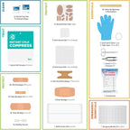 Be Smart Get Prepared 330 Piece First Aid Kit, All-Purpose: Clean, Treat, Protect Minor Cuts, Scrapes, Home, Office, Car, School, Travel, Emergency, Survival, Outdoor, Camping & Sports, FSA HSA