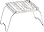 CAMPINGMOON Portable Folding Camping Campfire Grill over Fire Split Stoves 304 Stainless Steel (ZJP 1011)