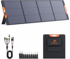 220W Portable Solar Panel for Power Station,23.5% Efffciency Mono Foldable Solar Charger for Jackery 1000 V2/EcoFlow Delta/Bluetti/Anker Solix,IP67 Waterproof for RV Camping Home Backup