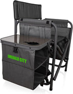 Picnic TIME NFL Unisex-Adult NFL Fusion Camping Chair with Side Table and Soft Cooler, Beach Chair for Adults, Lawn Chair