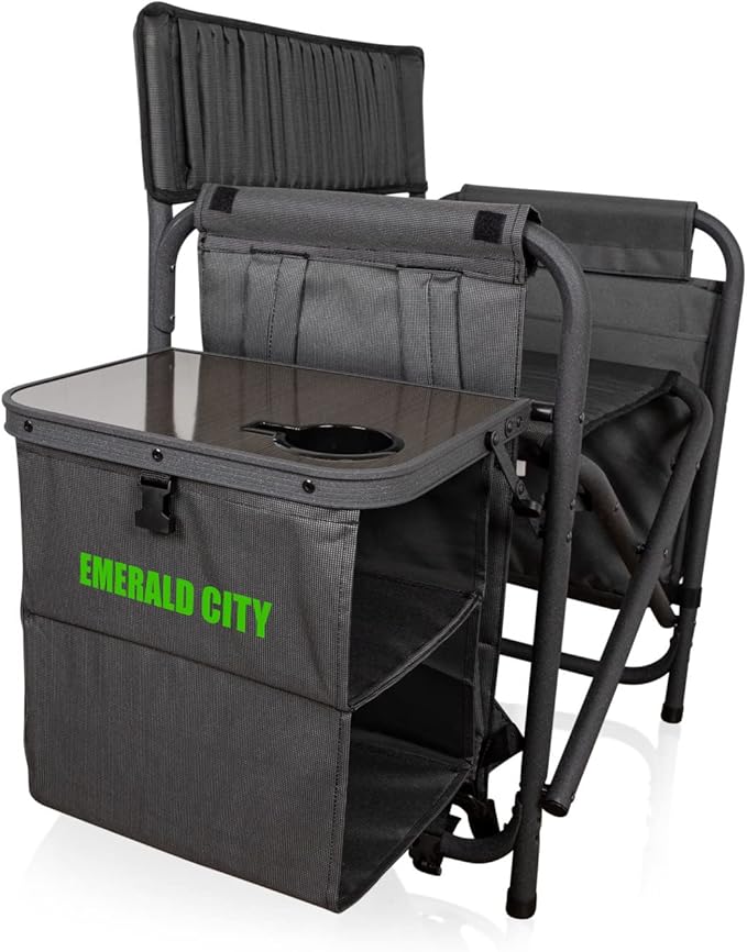 Picnic TIME NFL Unisex-Adult NFL Fusion Camping Chair with Side Table and Soft Cooler, Beach Chair for Adults, Lawn Chair