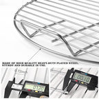 Replacement Cooking Grate, Fits 22 inch Weber Charcoal Grills (22" Original Kettle and Original Kettle Premium, Master-Touch, Bar-B-Kettle, Performer), Silver