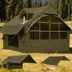Inflatable Tents for Camping - Easy Blow Up Glamping Tent with Hand Pump, Waterproof PVC Air Inflatable Tent House for Family Weekend Camping