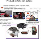 Car Power Inverter 3500W 4000W 5500W Pure Sine Wave Inverter 12V 24V 48V 60V 72V to 110V/230V 240V Solar Inverter Voltage Converter Transformer with LCD Digital Display Outlet,for Car,Truck,Camping(35