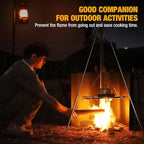 Lineslife 23.6 Inch Extra Tall Camping Stove Windscreen - Heavy Duty 8-Panel Folding Design for Butane Burners and Grills, Camp Stove Windshield for Camping, Hiking, Picnic