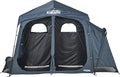 Kakadu Outback Shower Tent Deluxe, Triple Room Portable Privacy Shelter, Outdoor Camping Toilet Tent, Changing Room, Sturdy, Easy Setup - with LED Light, Carry Bag, Towel Rod