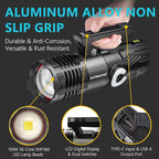 150W Rechargeable Handheld Spotlight 18,000 High Lumens, Super Bright Zoomable XHP360 Spot Light Searchlight with USB Output, Large Capacity Powerful LED Flashlight for Home Emergency Boating Camping